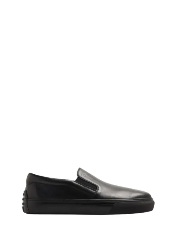 Slip-On Leather Sneakers