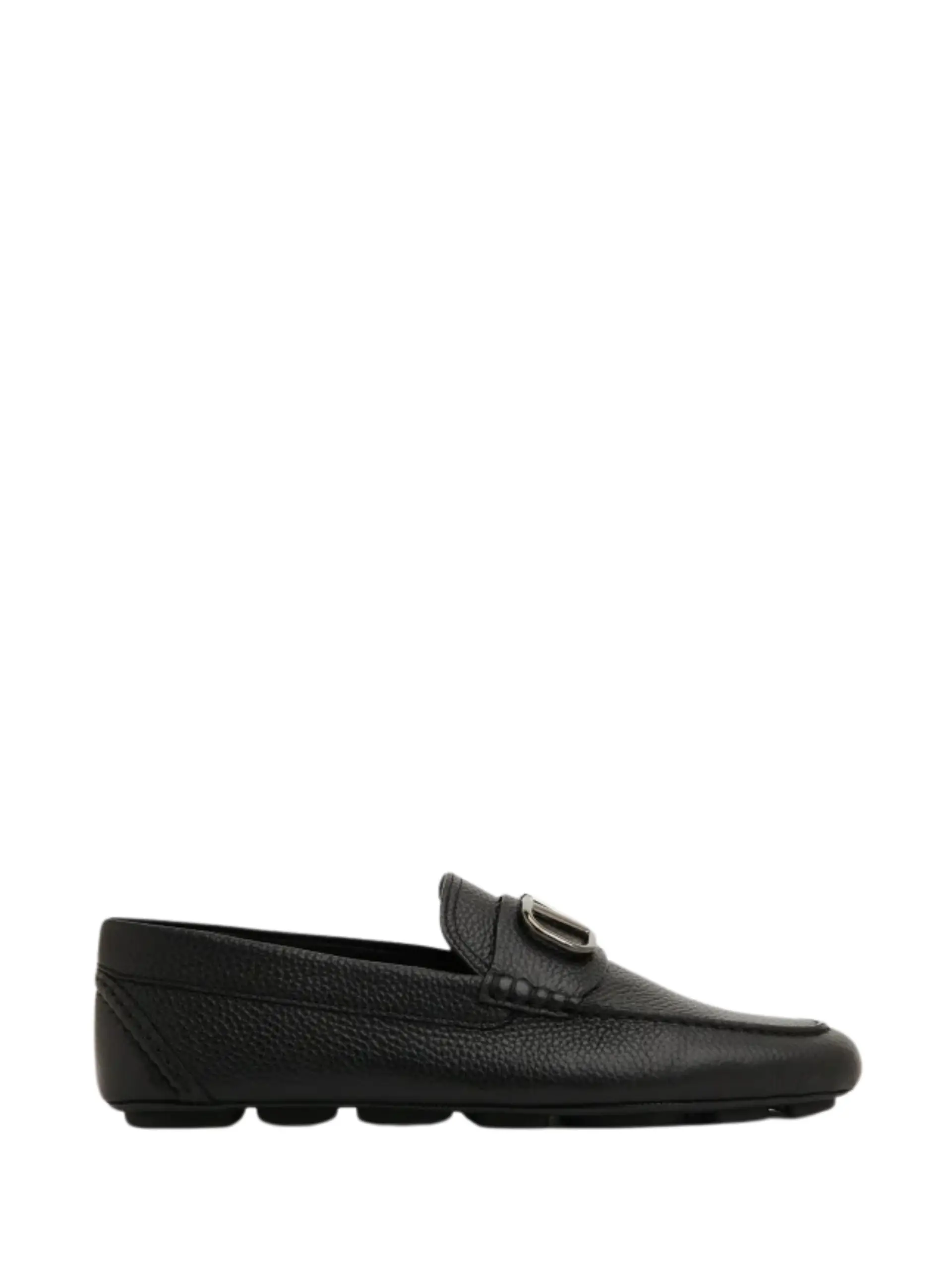 VLogo Plaque Slip-On Loafers