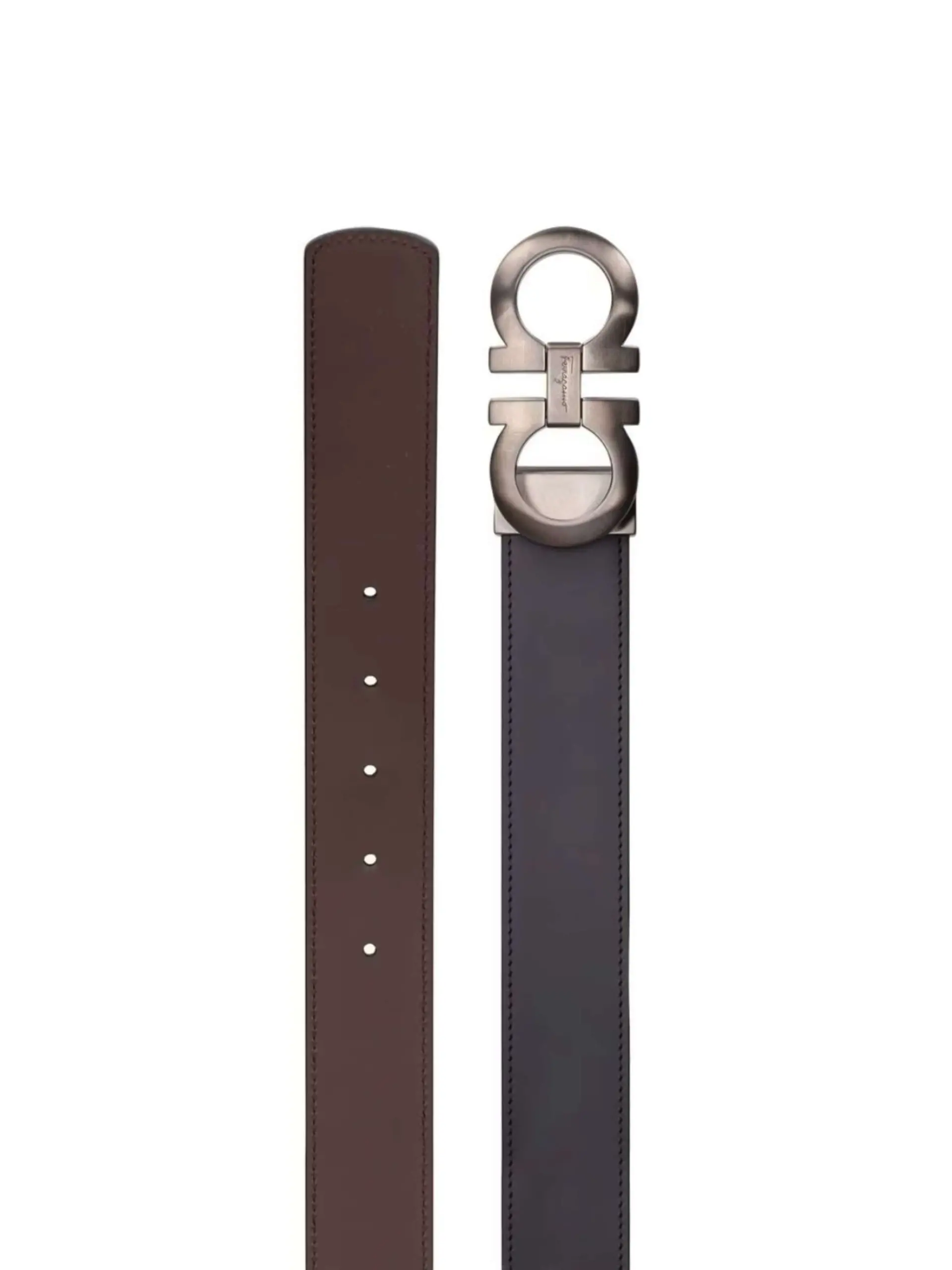Double Adjus Leather Belt - Image 2