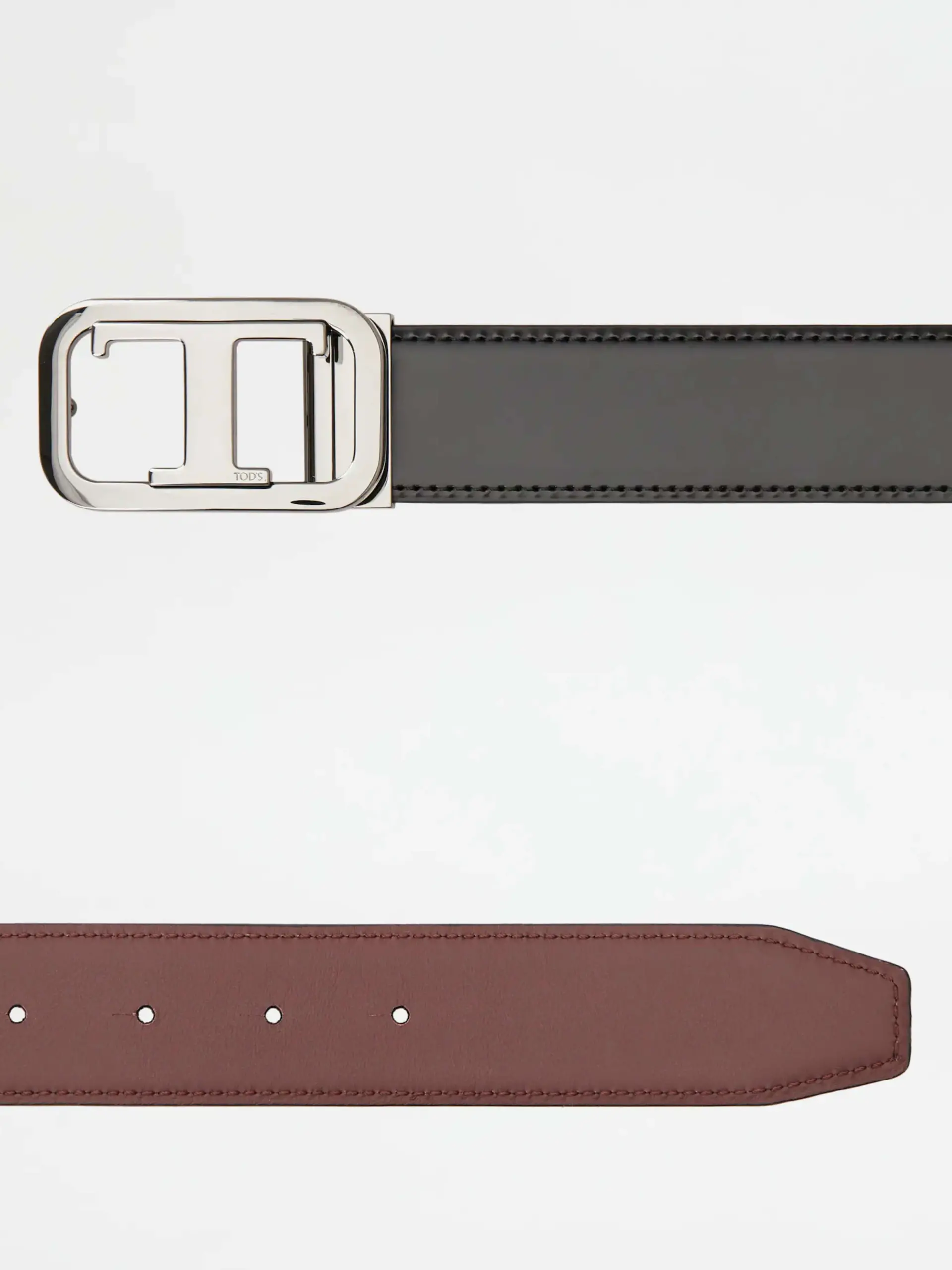 T Timeless Reversible Belt in Leather - Image 3