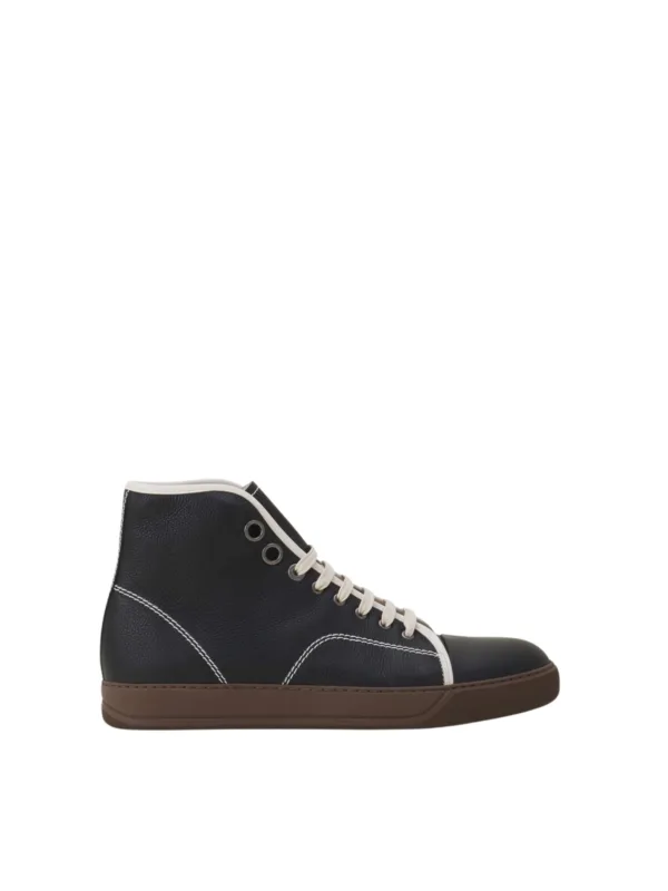 Lanvin men'sshoes men'ssneakers high topleathersneakers tbilisi