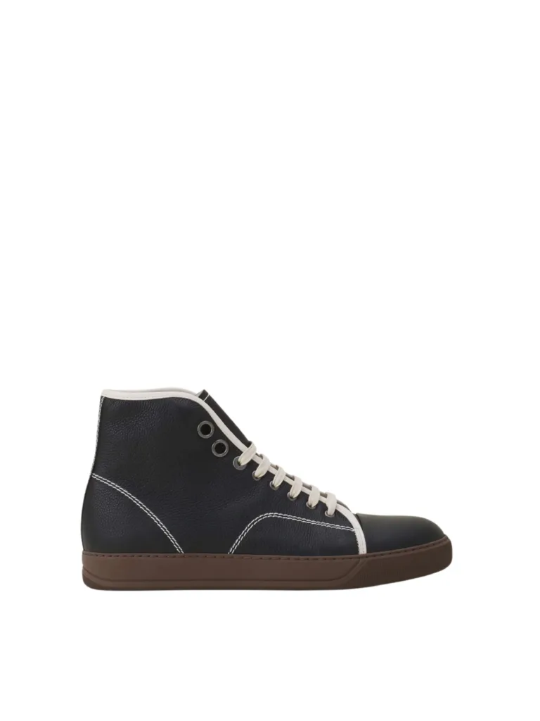 Lanvin men'sshoes men'ssneakers high topleathersneakers tbilisi